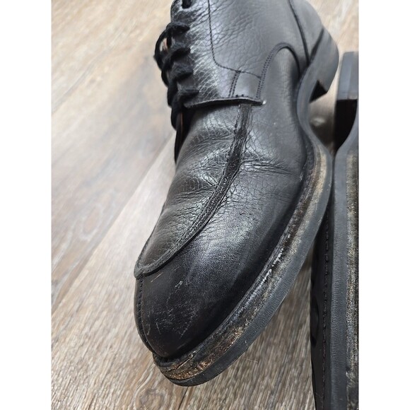 Peal and Co Brooks Brothers Men\'s Black Leather Lace Split Toe Dress Shoes 9.5 D main image 3